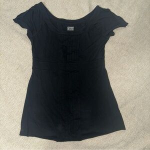 Y2K Black Women's Top
